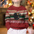 Chimpanzee Christmas Kid Ugly Christmas Sweater Chimpanzee Wearing Santa Hat - Red Green Snowflake - Wonder Print Shop