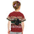 Chimpanzee Christmas Kid T Shirt Chimpanzee Wearing Santa Hat - Red Green Snowflake - Wonder Print Shop