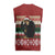 Chimpanzee Christmas Knitted V-Neck Vest Chimpanzee Wearing Santa Hat - Red Green Snowflake - Wonder Print Shop