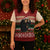 Chimpanzee Christmas Knitted V-Neck Vest Chimpanzee Wearing Santa Hat - Red Green Snowflake - Wonder Print Shop