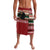 Chimpanzee Christmas Lavalava Chimpanzee Wearing Santa Hat - Red Green Snowflake - Wonder Print Shop