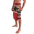 Chimpanzee Christmas Lavalava Chimpanzee Wearing Santa Hat - Red Green Snowflake - Wonder Print Shop