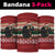 Chimpanzee Christmas Neck Gaiter Chimpanzee Wearing Santa Hat - Red Green Snowflake - Wonder Print Shop