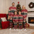 Chimpanzee Christmas Pajama Set Chimpanzee Wearing Santa Hat - Red Green Snowflake - Wonder Print Shop