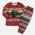 Chimpanzee Christmas Pajama Set Chimpanzee Wearing Santa Hat - Red Green Snowflake - Wonder Print Shop