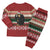 Chimpanzee Christmas Pajama Set Chimpanzee Wearing Santa Hat - Red Green Snowflake - Wonder Print Shop