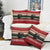 Chimpanzee Christmas Pillow Cover Chimpanzee Wearing Santa Hat - Red Green Snowflake - Wonder Print Shop