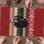 Chimpanzee Christmas Puzzle Chimpanzee Wearing Santa Hat - Red Green Snowflake - Wonder Print Shop