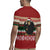 Chimpanzee Christmas Rugby Jersey Chimpanzee Wearing Santa Hat - Red Green Snowflake - Wonder Print Shop