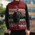 Chimpanzee Christmas Sleeveless Puffer Jacket Chimpanzee Wearing Santa Hat - Red Green Snowflake - Wonder Print Shop