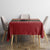 Chimpanzee Christmas Tablecloth Chimpanzee Wearing Santa Hat - Red Green Snowflake - Wonder Print Shop