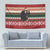 Chimpanzee Christmas Tapestry Chimpanzee Wearing Santa Hat - Red Green Snowflake - Wonder Print Shop