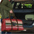 Chimpanzee Christmas Travel Bag Chimpanzee Wearing Santa Hat - Red Green Snowflake - Wonder Print Shop