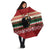 Chimpanzee Christmas Umbrella Chimpanzee Wearing Santa Hat - Red Green Snowflake - Wonder Print Shop