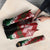 Chimpanzee Christmas Umbrella Chimpanzee Wearing Santa Hat - Red Green Snowflake - Wonder Print Shop
