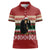 Chimpanzee Christmas Women Polo Shirt Chimpanzee Wearing Santa Hat - Red Green Snowflake - Wonder Print Shop