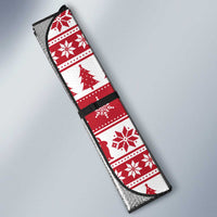 Christmas Santa Bunny Rabbits Auto Sun Shade Red White Tree Snowflake Pattern - Wonder Print Shop