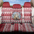 Christmas Santa Bunny Rabbits Back Car Seat Cover Red White Tree Snowflake Pattern - Wonder Print Shop
