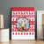Christmas Santa Bunny Rabbits Canvas Wall Art Red White Tree Snowflake Pattern - Wonder Print Shop
