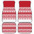 Christmas Santa Bunny Rabbits Car Mats Red White Tree Snowflake Pattern - Wonder Print Shop