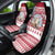 Christmas Santa Bunny Rabbits Car Seat Cover Red White Tree Snowflake Pattern - Wonder Print Shop