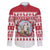 Christmas Santa Bunny Rabbits Family Matching Long Sleeve Bodycon Dress and Hawaiian Shirt Red White Tree Snowflake Pattern - Wonder Print Shop