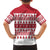 Christmas Santa Bunny Rabbits Family Matching Off The Shoulder Long Sleeve Dress and Hawaiian Shirt Red White Tree Snowflake Pattern - Wonder Print Shop