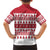 Christmas Santa Bunny Rabbits Family Matching Short Sleeve Bodycon Dress and Hawaiian Shirt Red White Tree Snowflake Pattern - Wonder Print Shop