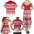 Christmas Santa Bunny Rabbits Family Matching Summer Maxi Dress and Hawaiian Shirt Red White Tree Snowflake Pattern - Wonder Print Shop