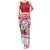Christmas Santa Bunny Rabbits Family Matching Tank Maxi Dress and Hawaiian Shirt Red White Tree Snowflake Pattern - Wonder Print Shop