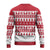 Christmas Santa Bunny Rabbits Ugly Christmas Sweater Red White Tree Snowflake Pattern - Wonder Print Shop