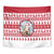 Christmas Santa Bunny Rabbits Tapestry Red White Tree Snowflake Pattern - Wonder Print Shop
