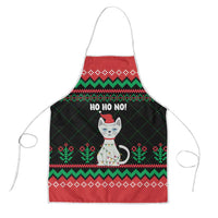 Christmas Cat Apron with Grumpy Cat in Santa Hat Holiday Lights - Wonder Print Shop