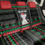 Christmas Cat Back Car Seat Cover with Grumpy Cat in Santa Hat Holiday Lights - Wonder Print Shop