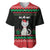 Christmas Cat Baseball Jersey with Grumpy Cat in Santa Hat Holiday Lights - Wonder Print Shop