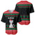 Christmas Cat Baseball Jersey with Grumpy Cat in Santa Hat Holiday Lights - Wonder Print Shop