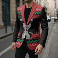Christmas Cat Blazer with Grumpy Cat in Santa Hat Holiday Lights - Wonder Print Shop