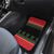 Christmas Cat Car Mats with Grumpy Cat in Santa Hat Holiday Lights - Wonder Print Shop