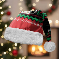 Christmas Cat Christmas Santa Hat with Grumpy Cat in Santa Hat Holiday Lights - Wonder Print Shop
