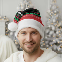 Christmas Cat Christmas Santa Hat with Grumpy Cat in Santa Hat Holiday Lights - Wonder Print Shop