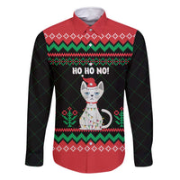 Christmas Cat Family Matching Mermaid Dress and Hawaiian Shirt with Grumpy Cat in Santa Hat Holiday Lights - Wonder Print Shop