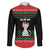 Christmas Cat Family Matching Off The Shoulder Long Sleeve Dress and Hawaiian Shirt with Grumpy Cat in Santa Hat Holiday Lights - Wonder Print Shop
