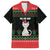 Christmas Cat Family Matching Off Shoulder Maxi Dress and Hawaiian Shirt with Grumpy Cat in Santa Hat Holiday Lights - Wonder Print Shop