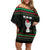 Christmas Cat Family Matching Off Shoulder Short Dress and Hawaiian Shirt with Grumpy Cat in Santa Hat Holiday Lights - Wonder Print Shop