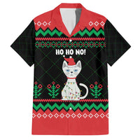 Christmas Cat Family Matching Summer Maxi Dress and Hawaiian Shirt with Grumpy Cat in Santa Hat Holiday Lights - Wonder Print Shop