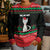Christmas Cat Kid Ugly Christmas Sweater with Grumpy Cat in Santa Hat Holiday Lights - Wonder Print Shop
