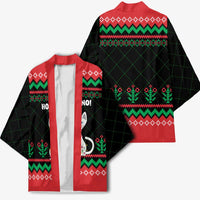 Christmas Cat Kimono with Grumpy Cat in Santa Hat Holiday Lights - Wonder Print Shop