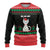 Christmas Cat Ugly Christmas Sweater with Grumpy Cat in Santa Hat Holiday Lights - Wonder Print Shop