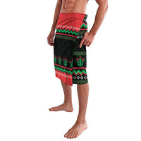 Christmas Cat Lavalava with Grumpy Cat in Santa Hat Holiday Lights - Wonder Print Shop