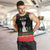 Christmas Cat Men Tank Top with Grumpy Cat in Santa Hat Holiday Lights - Wonder Print Shop